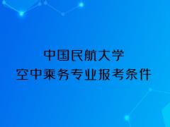 中國(guó)民航大學(xué)2023年空中乘務(wù)專業(yè)報(bào)考條件